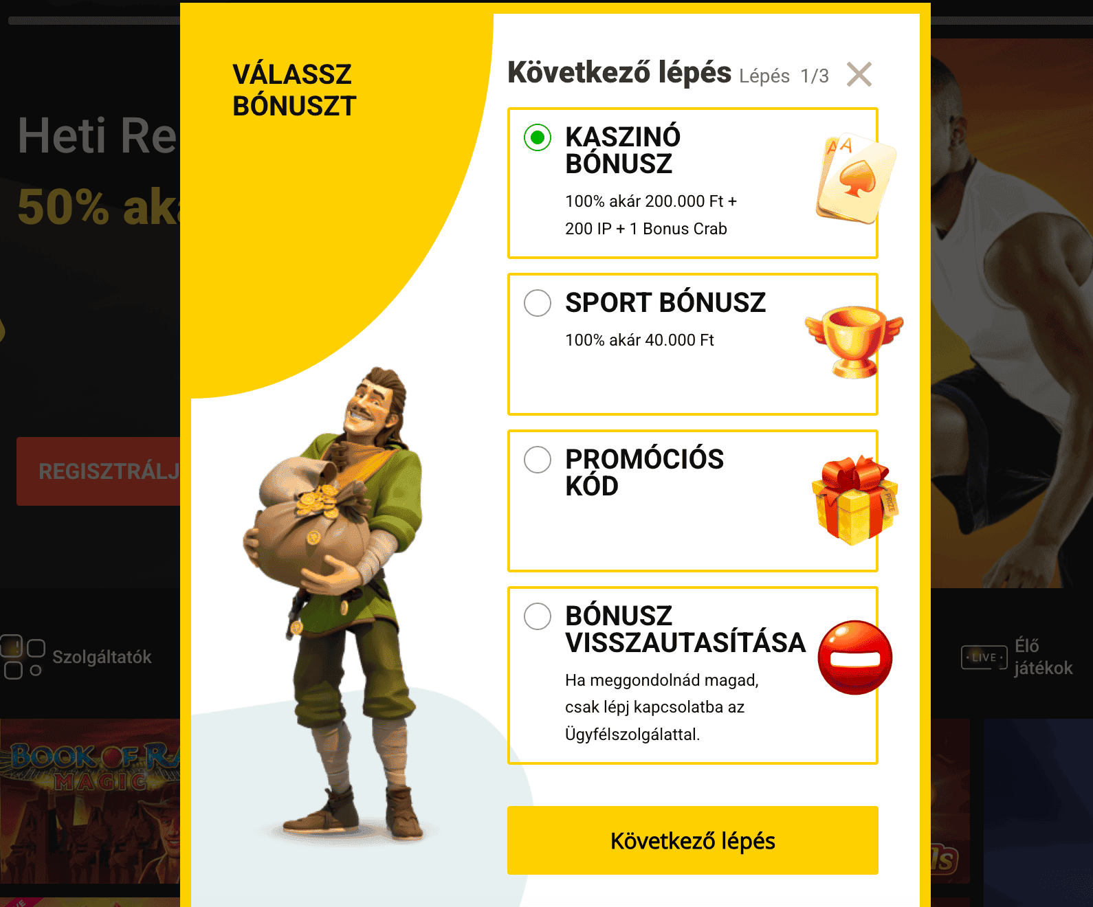ZetCasino regisztráció