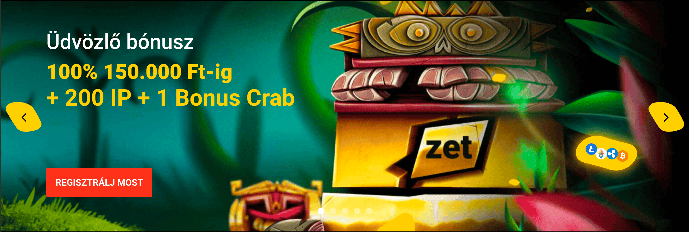 ZetCasino üdvözlő bónusz